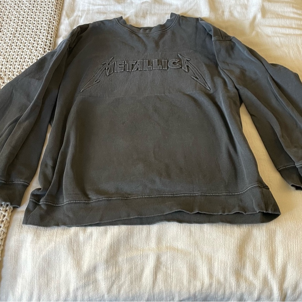 *sold Cotton On Charcoal Metallica Sweatshirt Used Size Medium